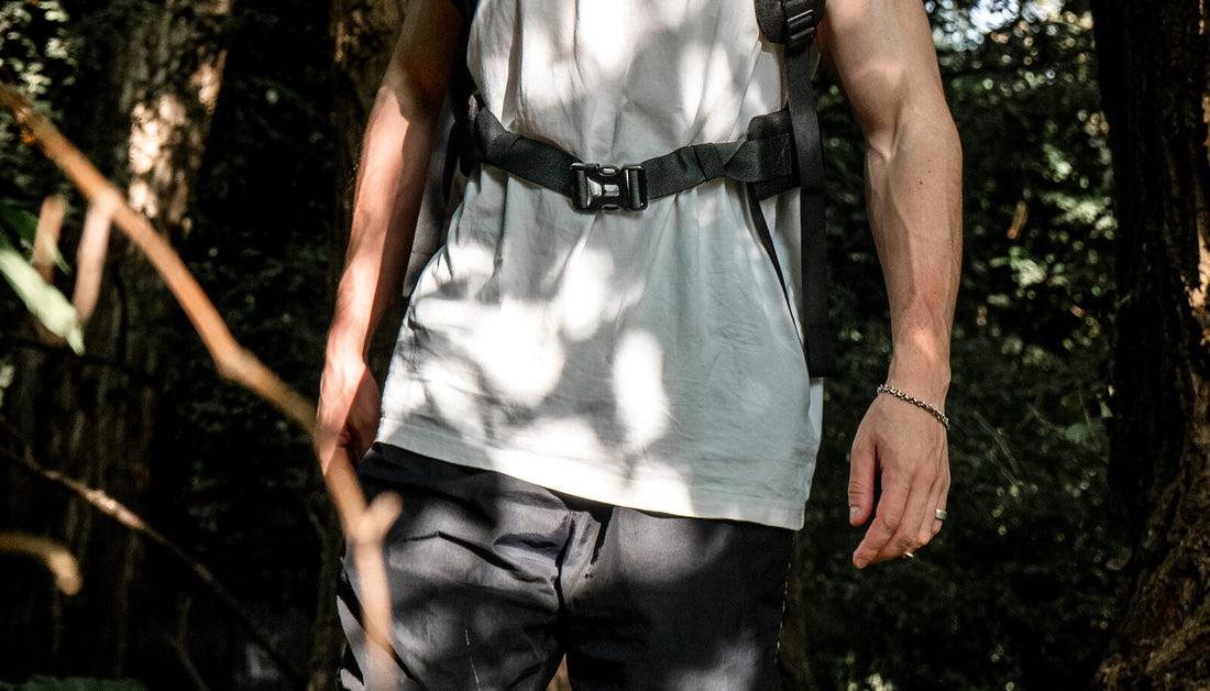 A loaded walk on a forest trail for fat loss conditioning