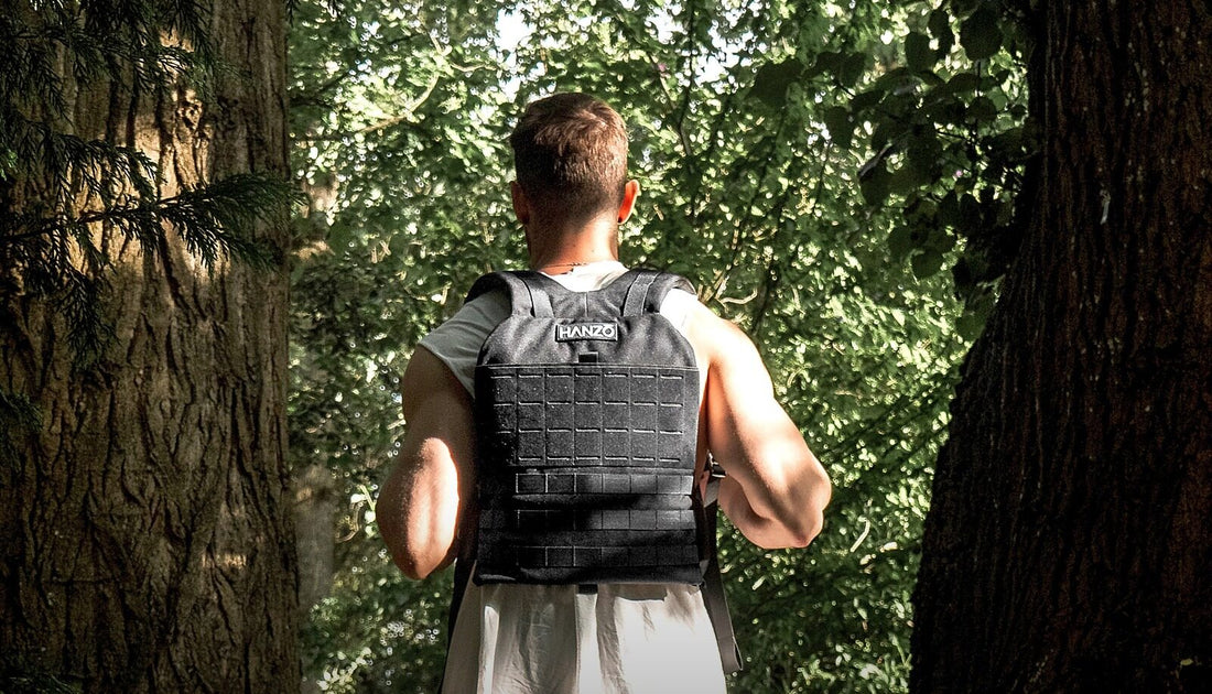 A rucker moving into the forest in HANZO gear