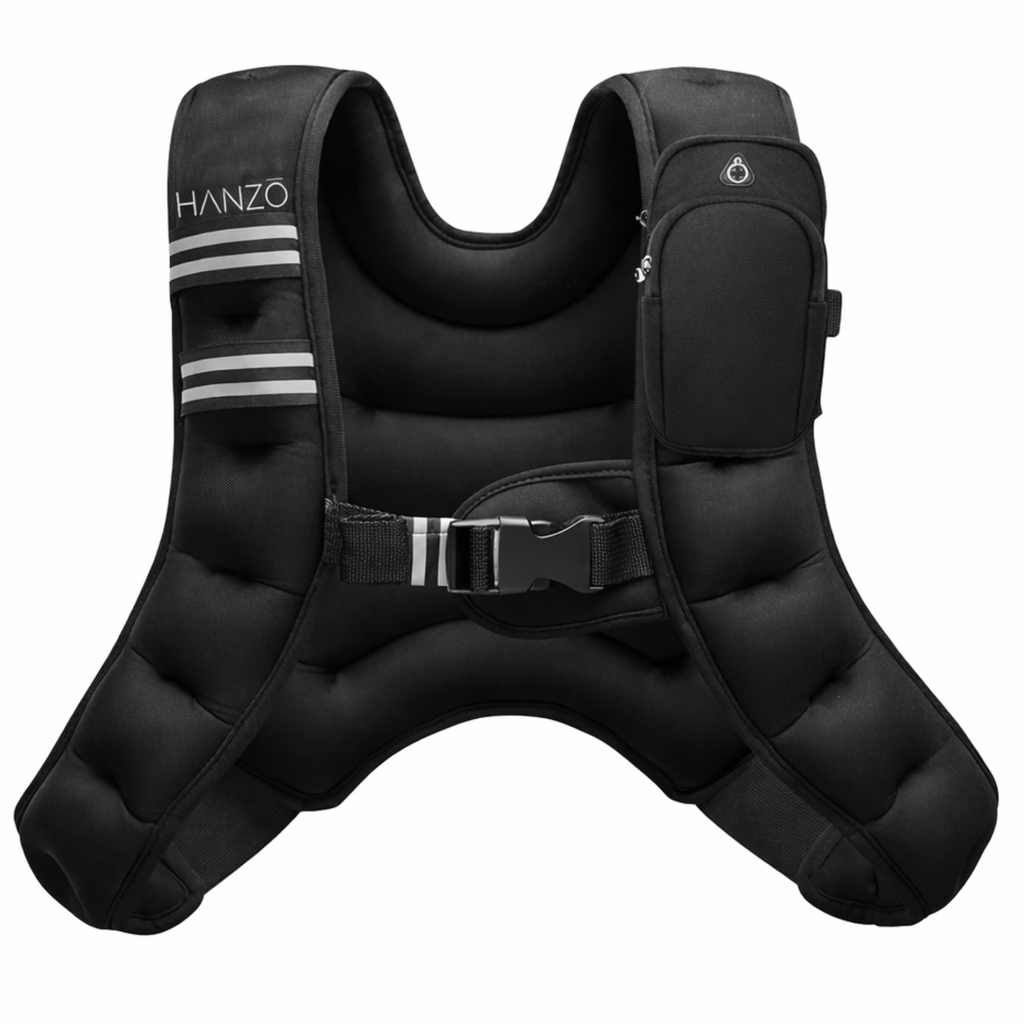 Hanzo Adjustable Weighted Running Vest (Black)