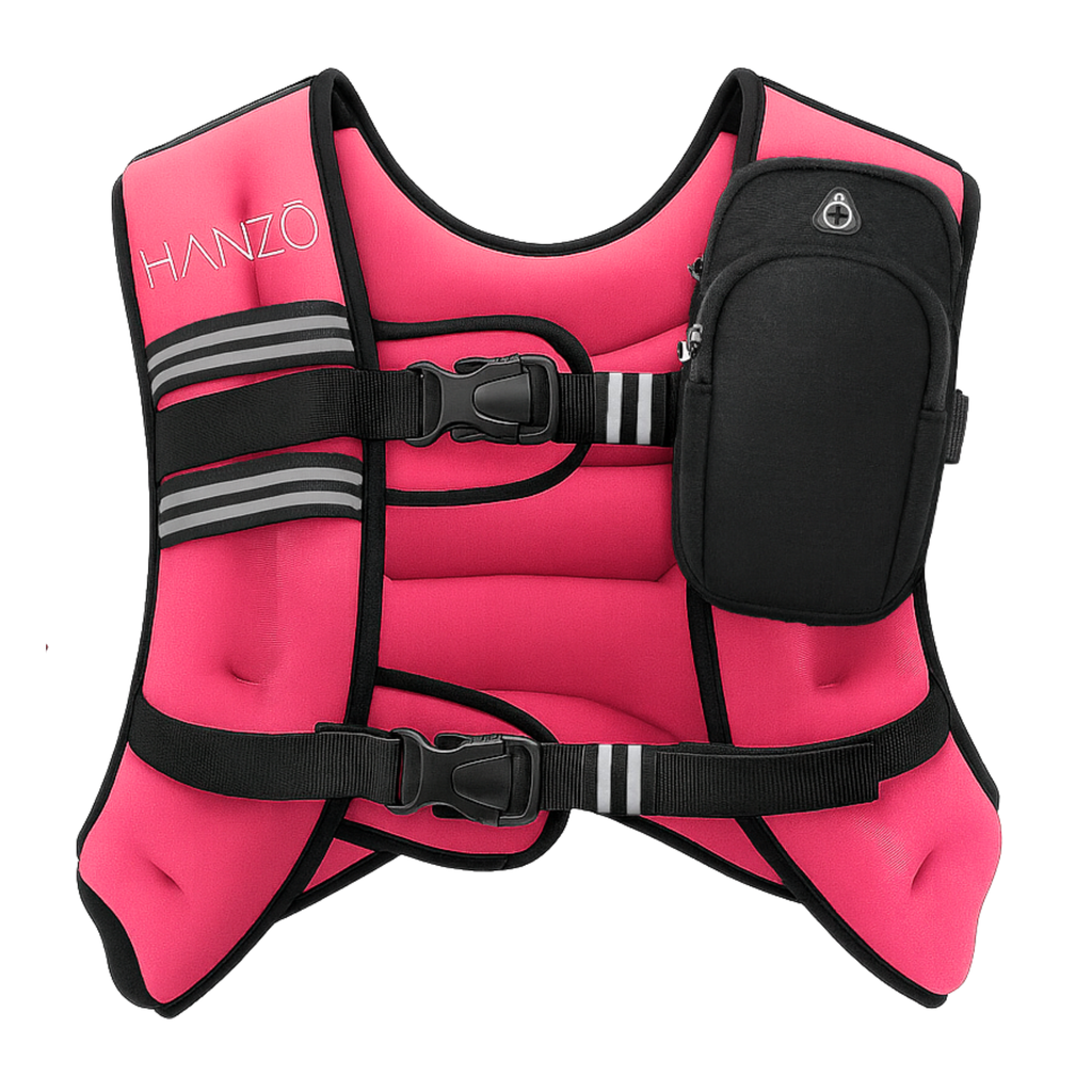 Hanzo Adjustable Weighted Running Vest (Pink)