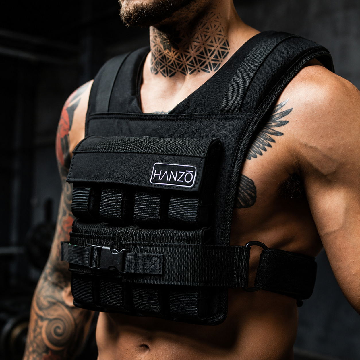 Hanzo Weight Vest, Adjustable | 35lbs