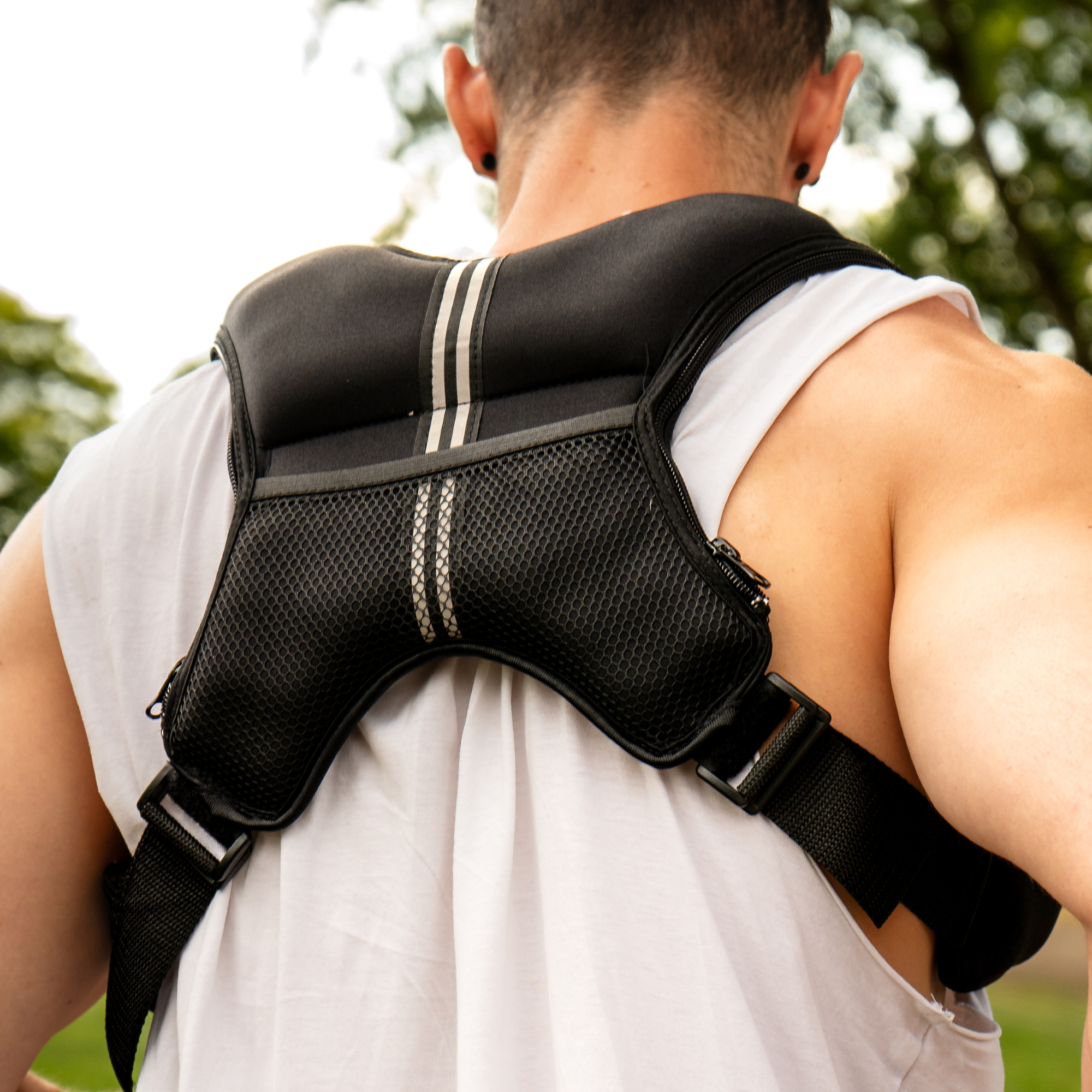 Hanzo Adjustable Weighted Running Vest (Black)