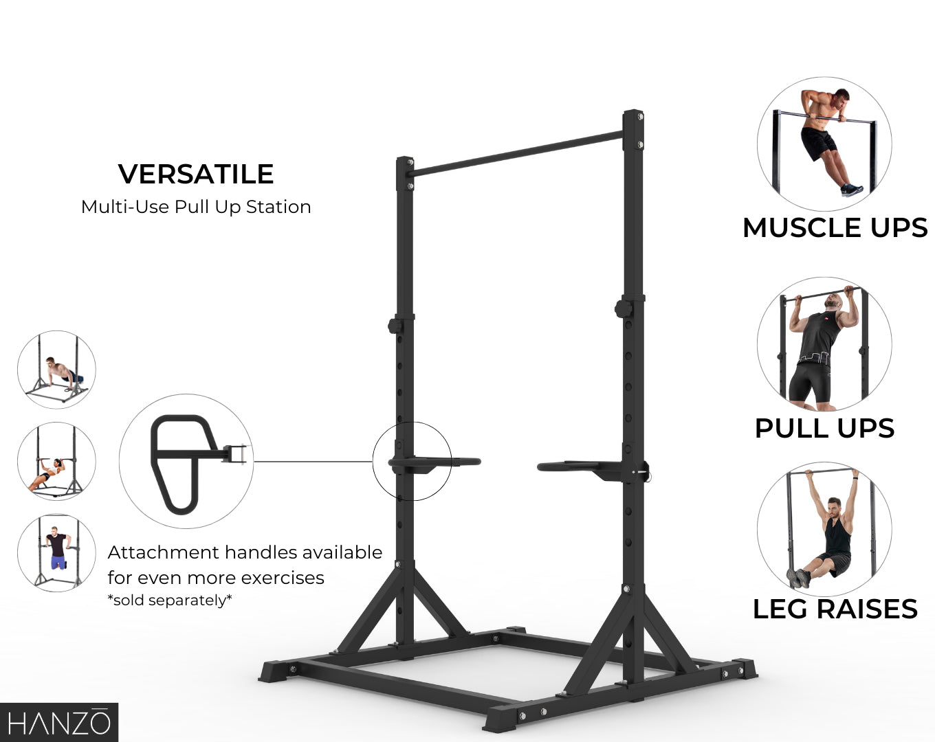 Hanzo Home Pullup Bar Station