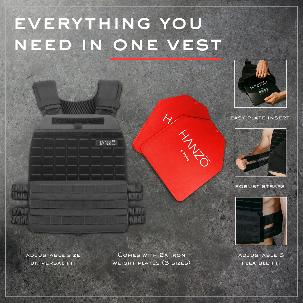 Hanzo Weight Plate Vest | 30lbs