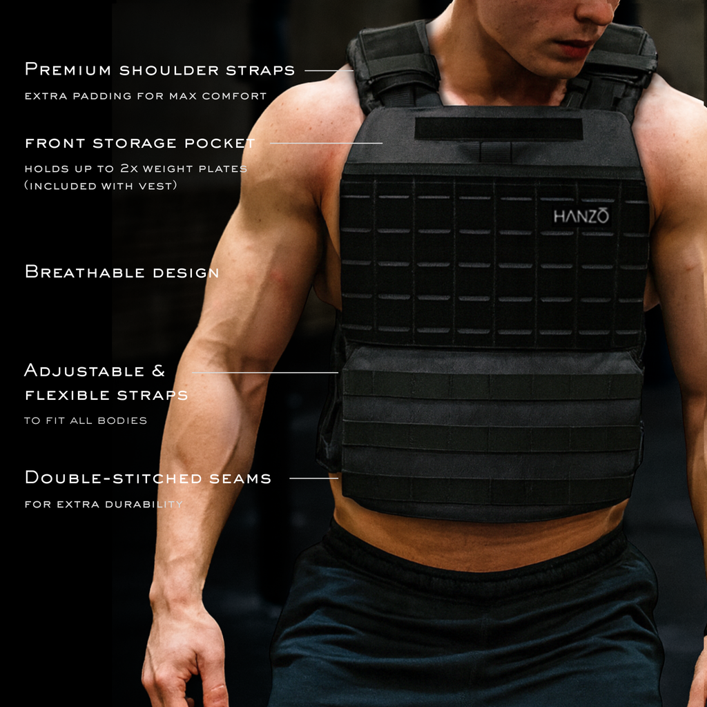 Hanzo Weight Plate Vest | 20lbs